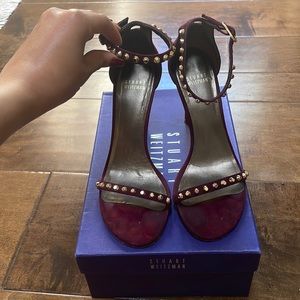 Stuart Weitzman maroon/purple heels